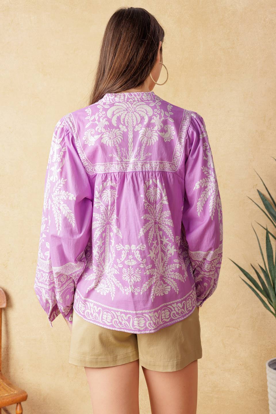 Woven Top with Beautiful Pattern