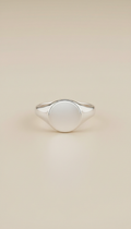 Sterling silver signet ring